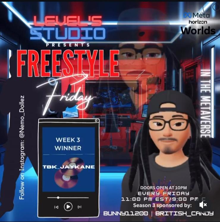 Freestyle Friday - TBK_Jaykane Season 3 Week 3 Winner Levels Studio